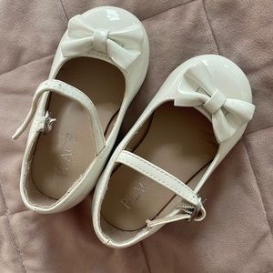 Children’s Place girls, white dress shoes